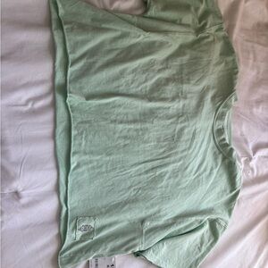 Free People mint green cropped tee size small NWT